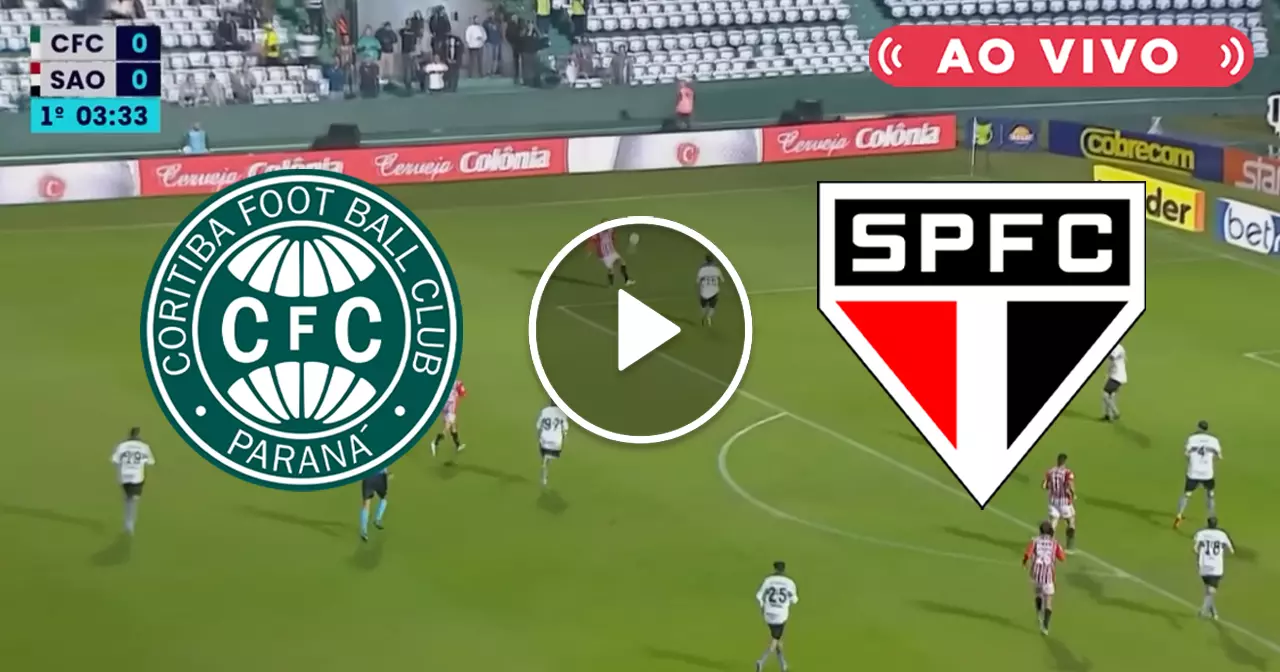 Futebol AO VIVO: Coritiba X São Paulo Pelo Brasileirão